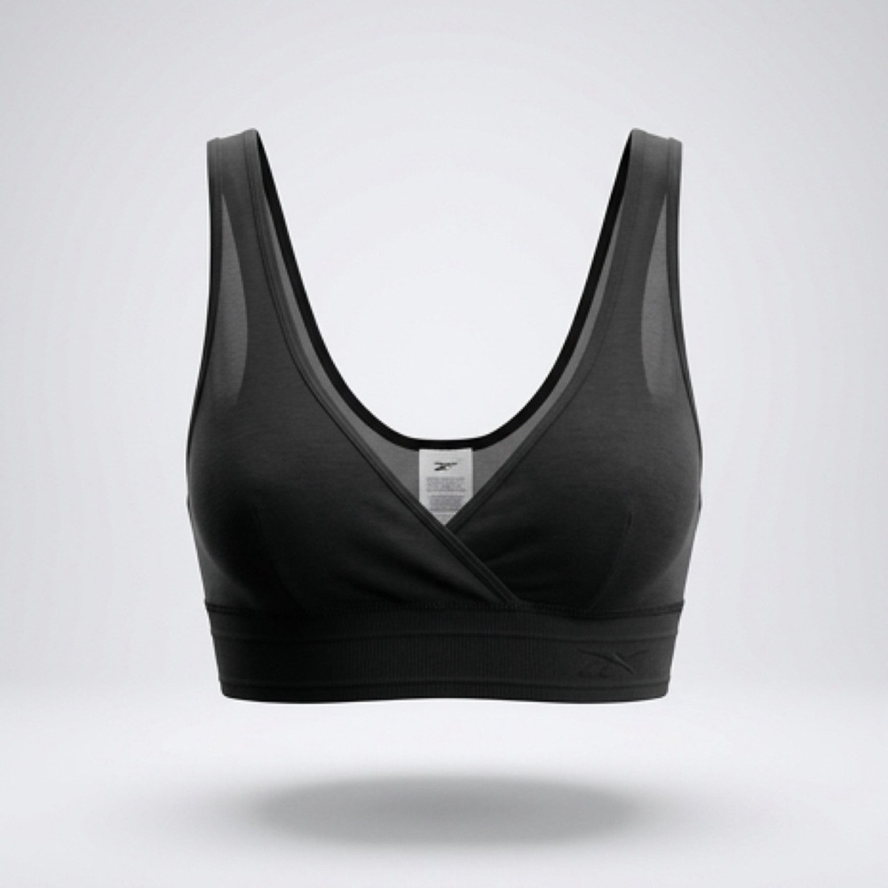 Reebok x Victoria Beckham Black Sheer Bralette